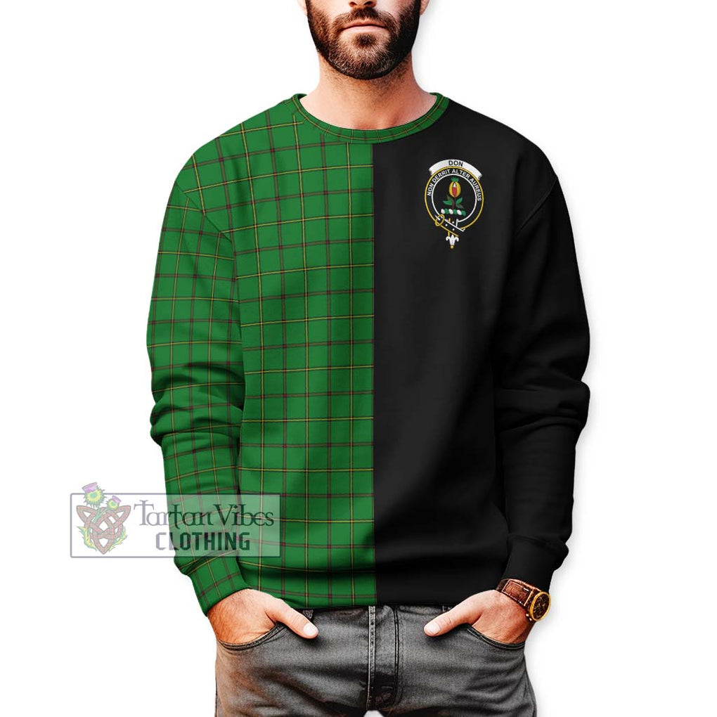 Don Tartan Sweatshirt with Family Crest and Half Of Me Style Unisex - Tartanvibesclothing Shop