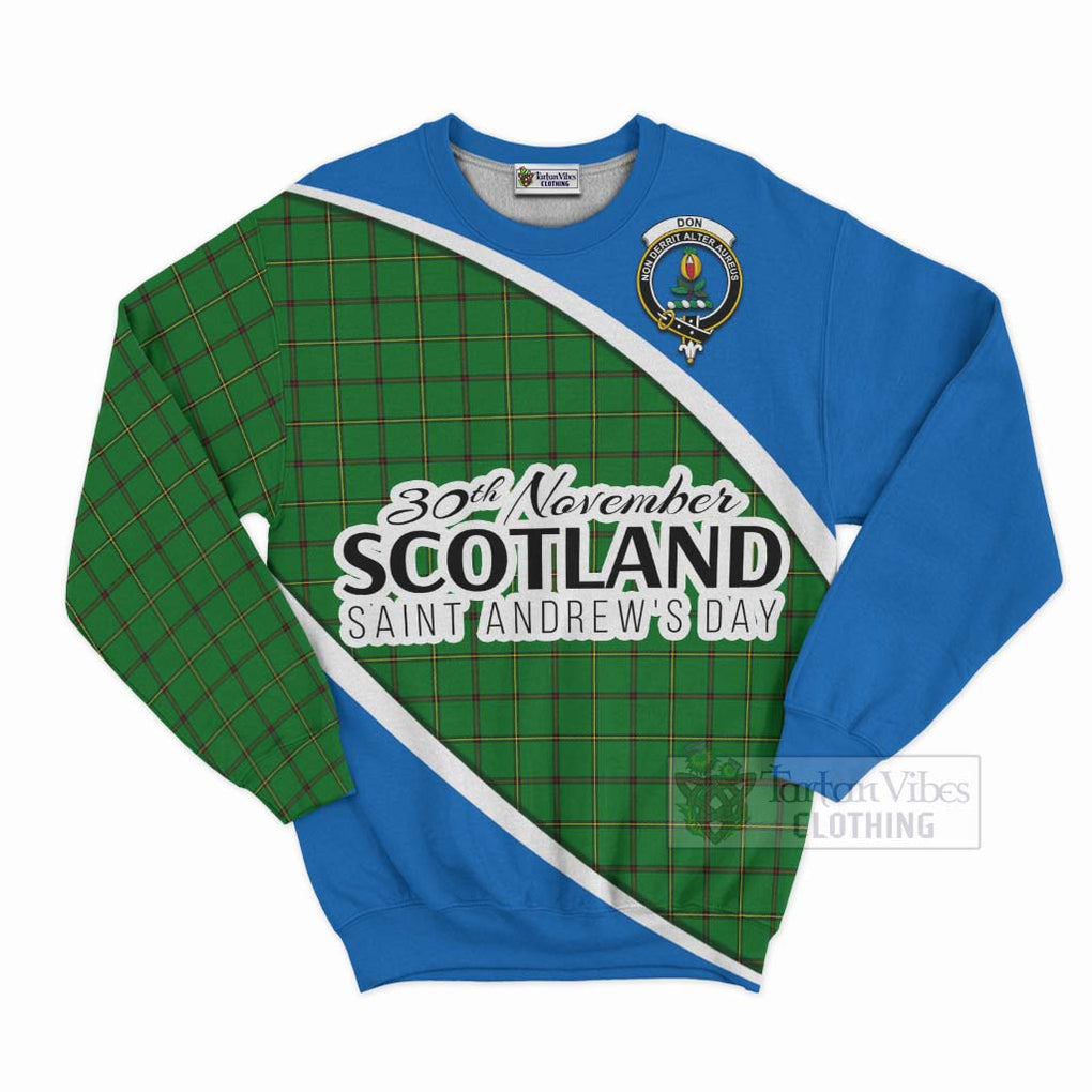 Tartan Vibes Clothing Don Family Crest Tartan Sweatshirt Celebrate Saint Andrew's Day in Style