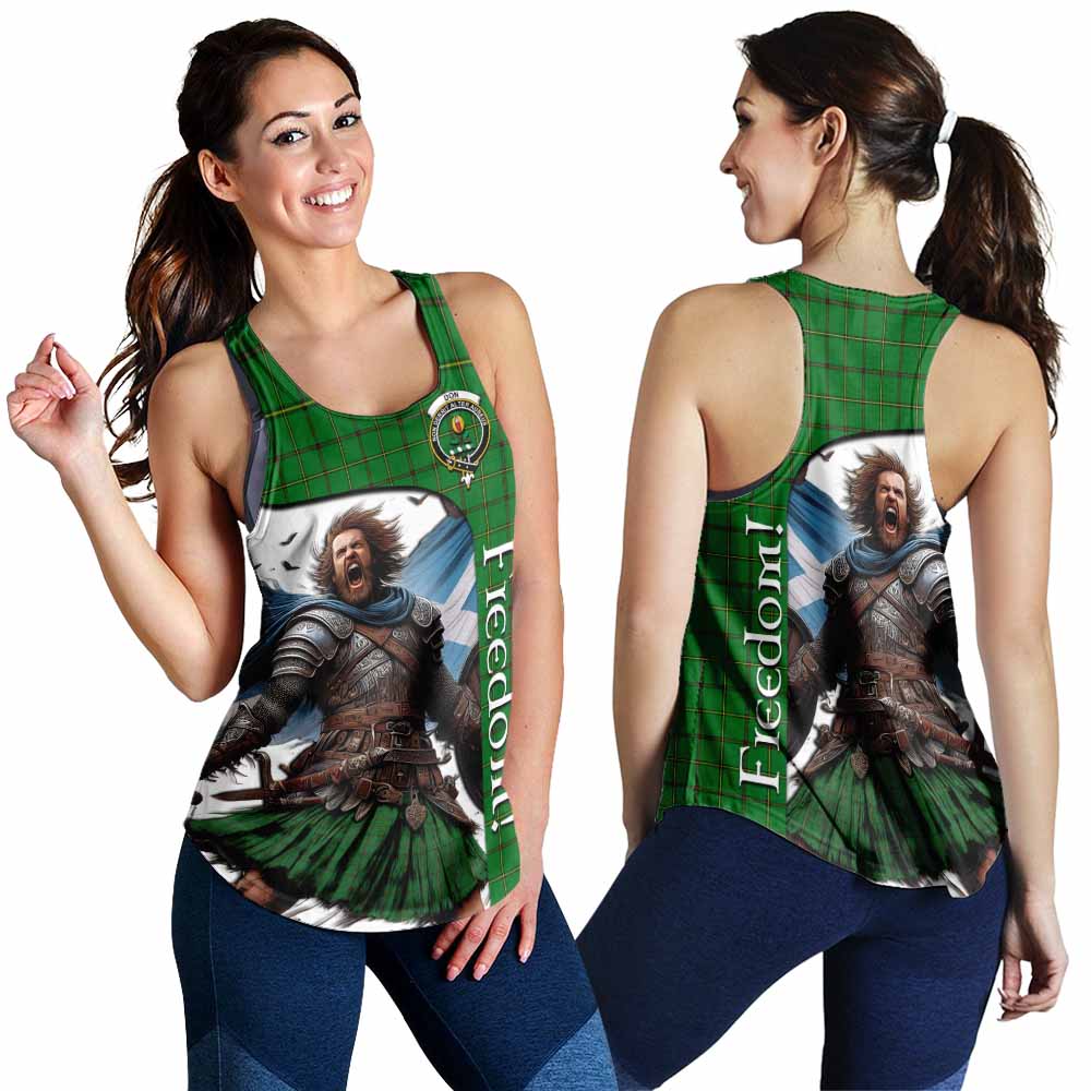 Tartan Vibes Clothing Don Crest Tartan Women's Racerback Tanks Inspired by the Freedom of Scottish Warrior