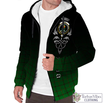 Don Tartan Sherpa Hoodie Featuring Alba Gu Brath Family Crest Celtic Inspired