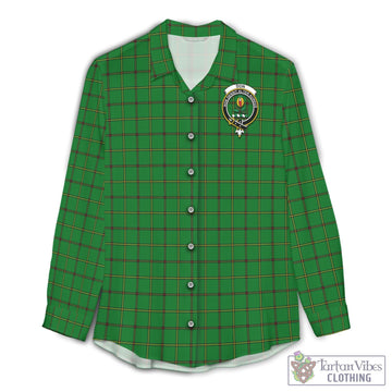 Don Tartan Women's Casual Shirt with Family Crest