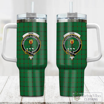 Don Tartan Tumbler with Handle with Family Crest