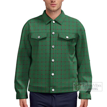 Don Tartan Unisex Lapel Cotton Jacket