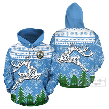 Don Clan Christmas Hoodie Celtic Reindeer Style