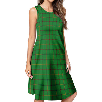 Don Tartan Womens Casual Dresses