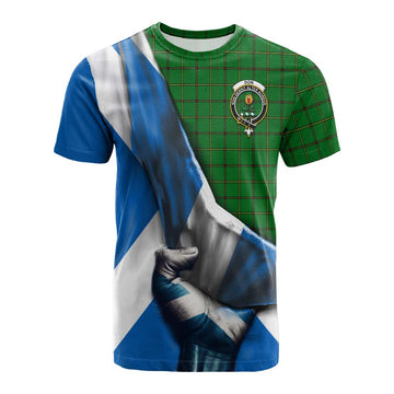 Don Tartan Cotton T-shirt with Family Crest Scotland Patriotic Style Kid's Shirt - Tartan Vibes Clothing