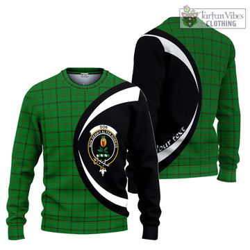 Don Tartan Ugly Sweater with Family Crest Circle Style