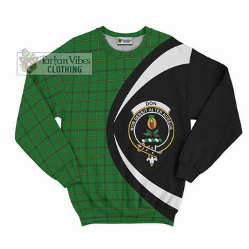 Don Tartan Sweatshirt with Family Crest Circle Style