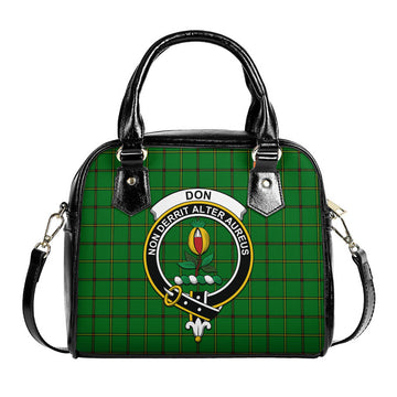 Don Tartan Shoulder Handbags with Family Crest