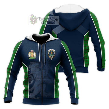 Don Tartan Knitted Hoodie with Family Crest and Lion Rampant Vibes Sport Style Unisex Knitted Zip Hoodie - Tartan Vibes Clothing
