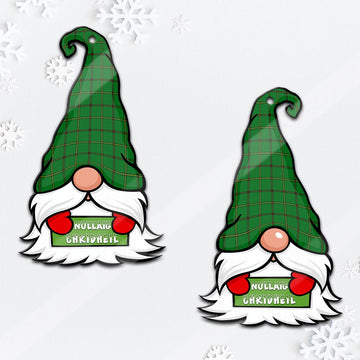 Don Gnome Christmas Ornament with His Tartan Christmas Hat