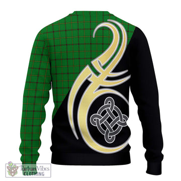 Don Tartan Ugly Sweater with Family Crest and Celtic Symbol Style