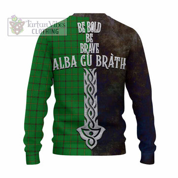 Don Tartan Family Crest Knitted Sweater Alba Gu Brath Be Brave Lion Ancient Style - Tartan Vibes Clothing