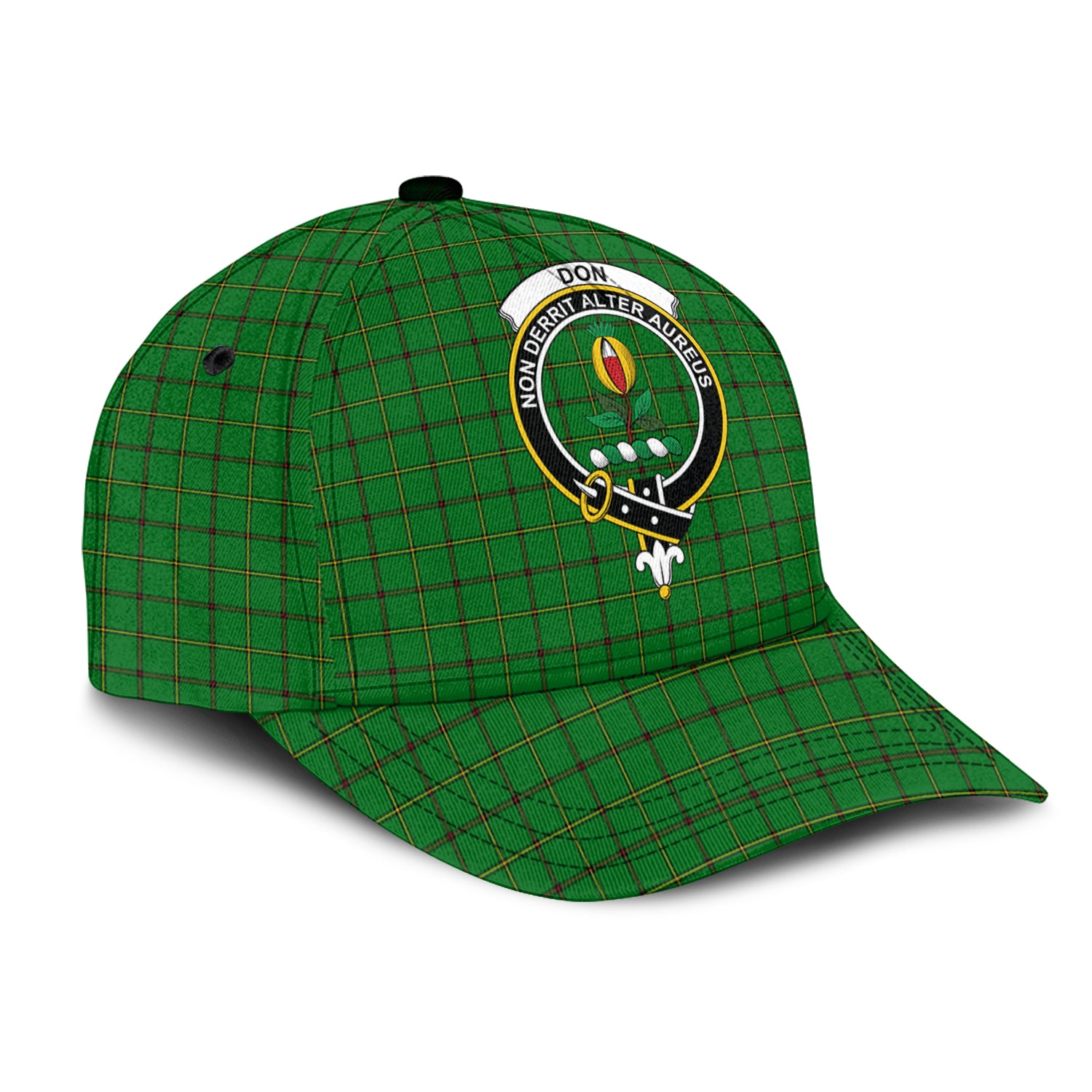 Don Tartan Classic Cap with Family Crest - Tartan Vibes Clothing