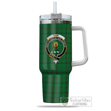 Don Tartan Tumbler with Handle with Family Crest