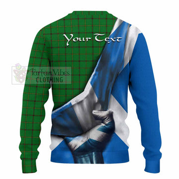 Don Tartan Knitted Sweater with Family Crest Scotland Patriotic Style - Tartan Vibes Clothing
