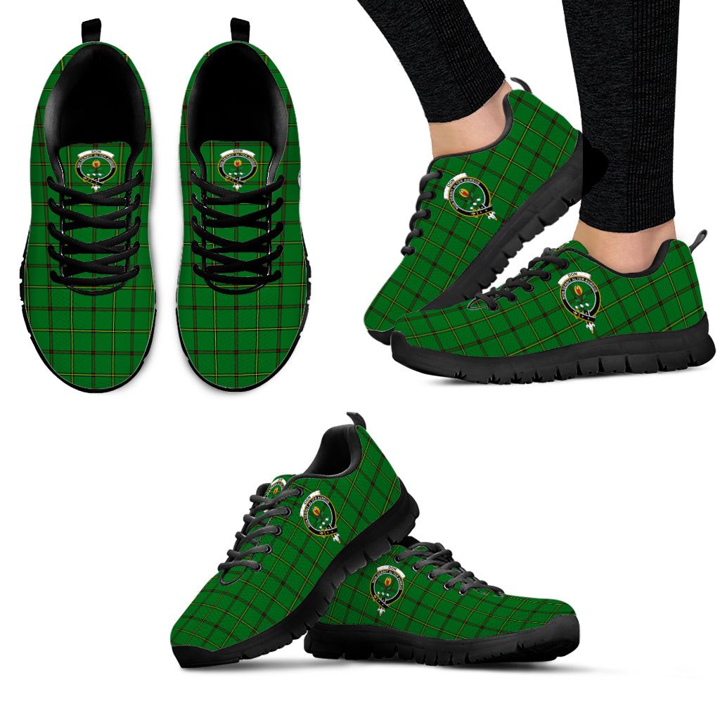 Don Tartan Sneakers with Family Crest - Tartan Vibes Clothing