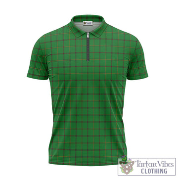 Don Tartan Zipper Polo Shirt