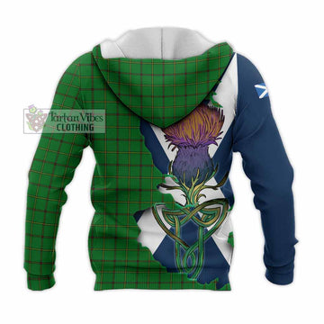 Don Tartan Family Crest Knitted Hoodie Scottish Thistle Celtic Inspired - Tartan Vibes Clothing