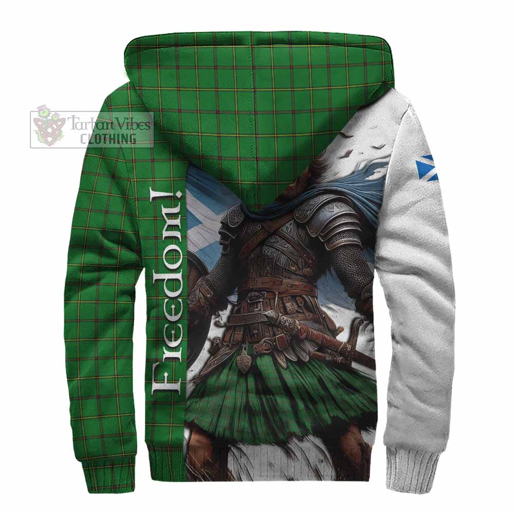 Tartan Vibes Clothing Don Crest Tartan Sherpa Hoodie Inspired by the Freedom of Scottish Warrior