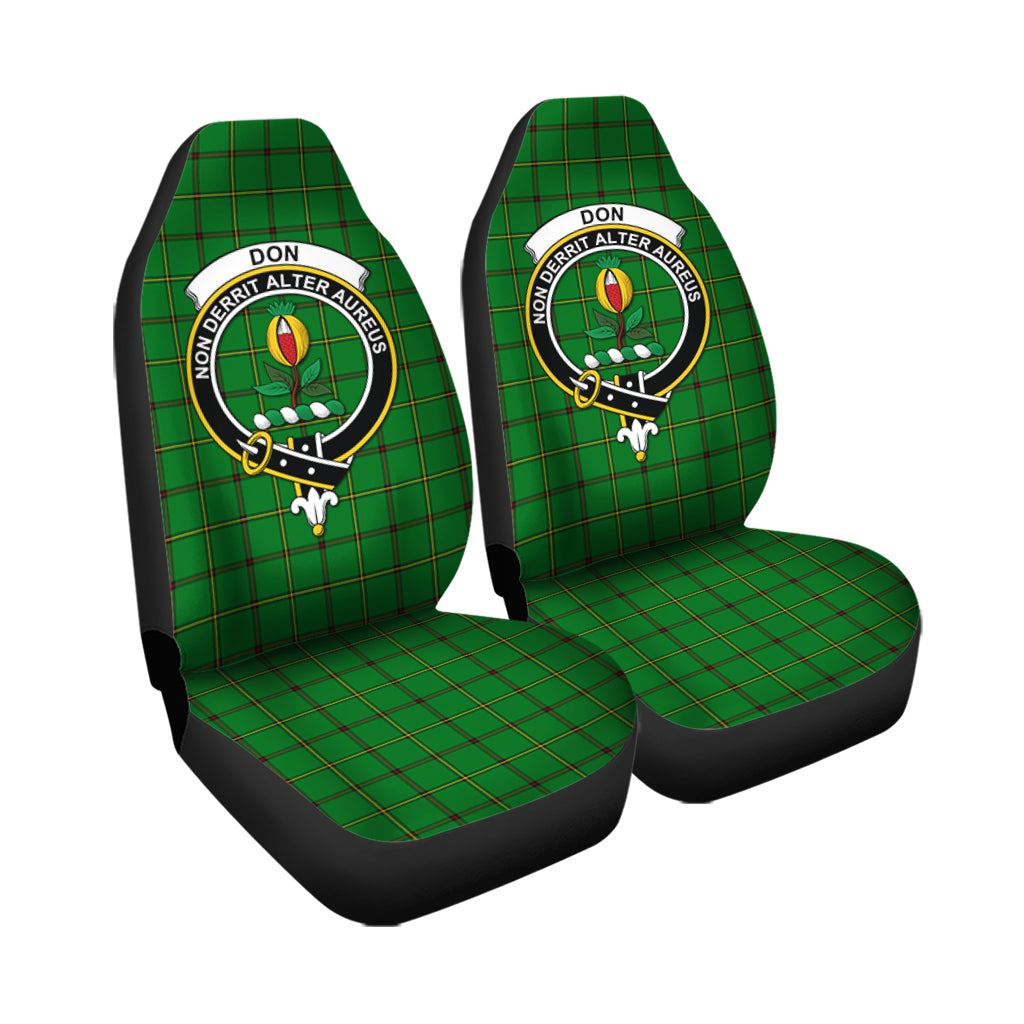 Don Tartan Car Seat Cover with Family Crest - Tartan Vibes Clothing