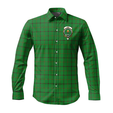 Don Tartan Long Sleeve Button Up Shirt with Family Crest