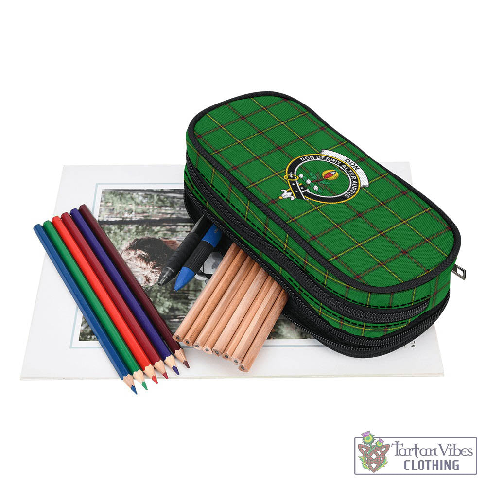 Don Tartan Pen and Pencil Case with Family Crest - Tartan Vibes Clothing