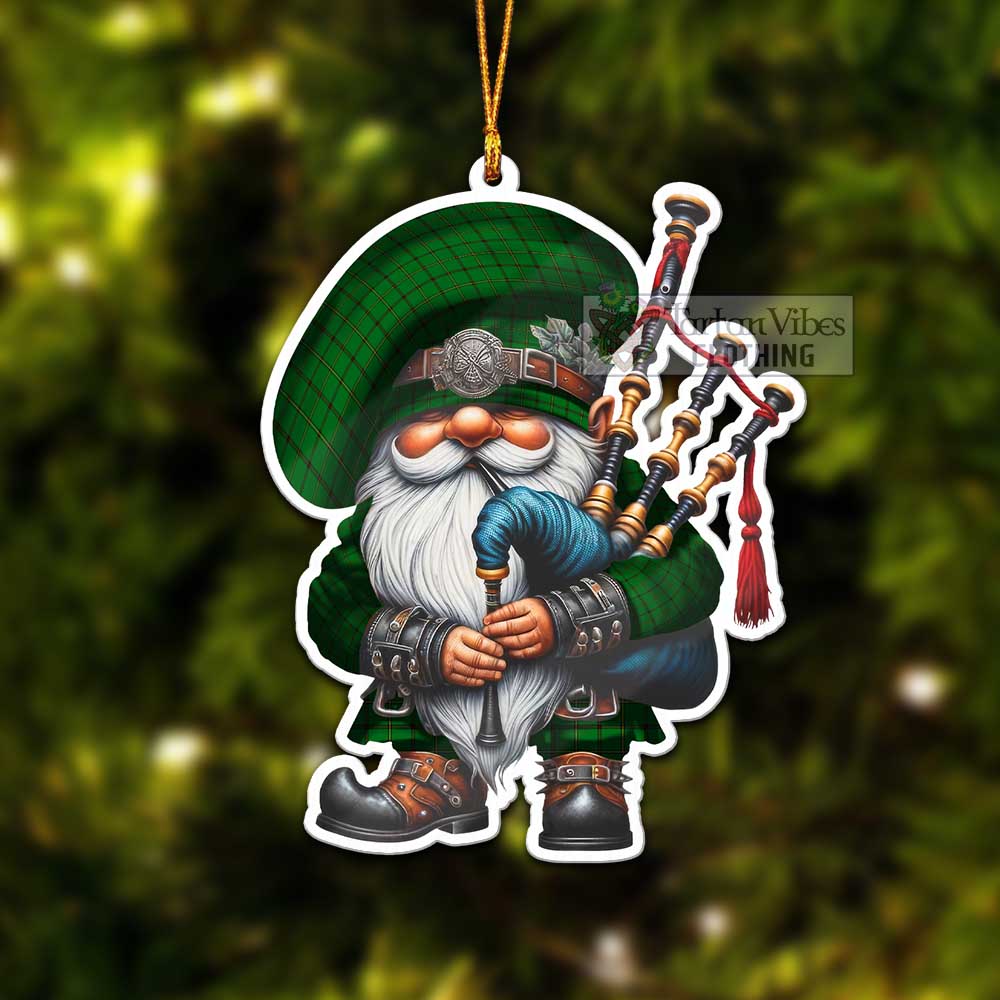 Tartan Vibes Clothing Don Tartan Badpiper Gnome Christmas Ornament