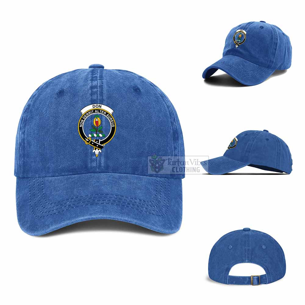 Don Family Crest Denim Baseball Cap - 2D-tartanvibesclothing