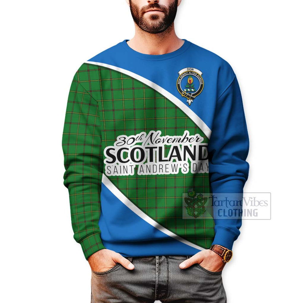 Tartan Vibes Clothing Don Family Crest Tartan Sweatshirt Celebrate Saint Andrew's Day in Style