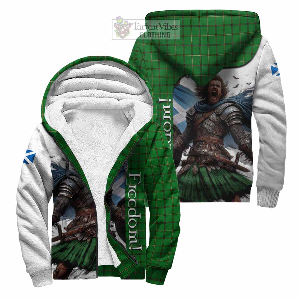 Tartan Vibes Clothing Don Crest Tartan Sherpa Hoodie Inspired by the Freedom of Scottish Warrior