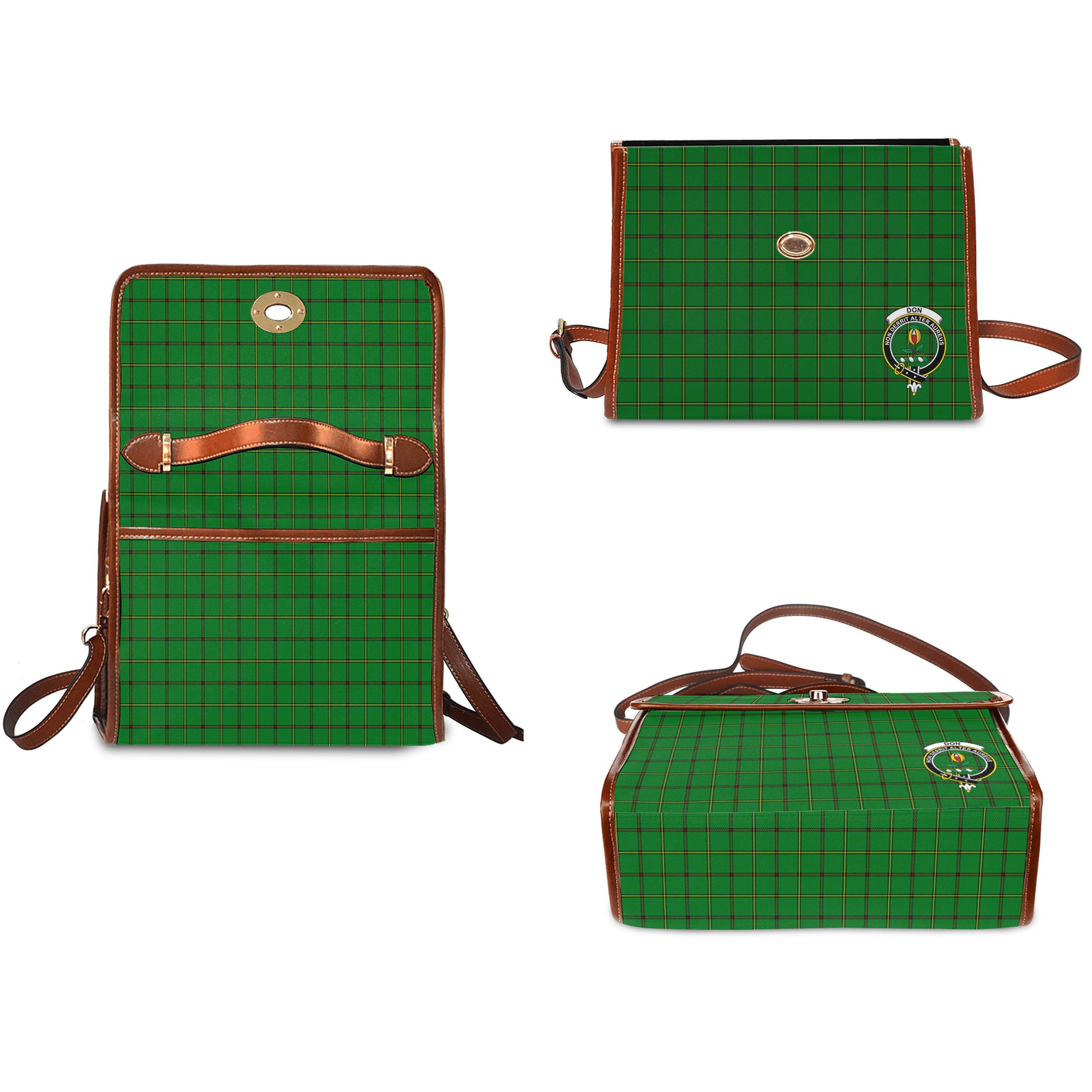 don-tartan-leather-strap-waterproof-canvas-bag-with-family-crest