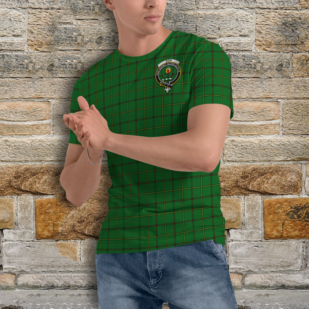 Don Tartan T-Shirt with Family Crest - Tartan Vibes Clothing