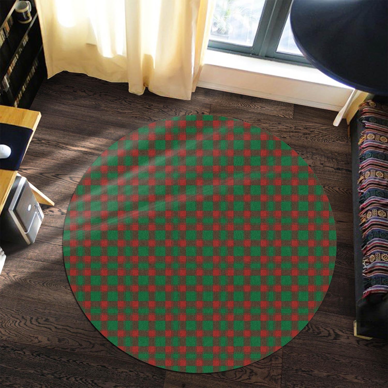 Donachie Tartan Round Rug - Tartanvibesclothing