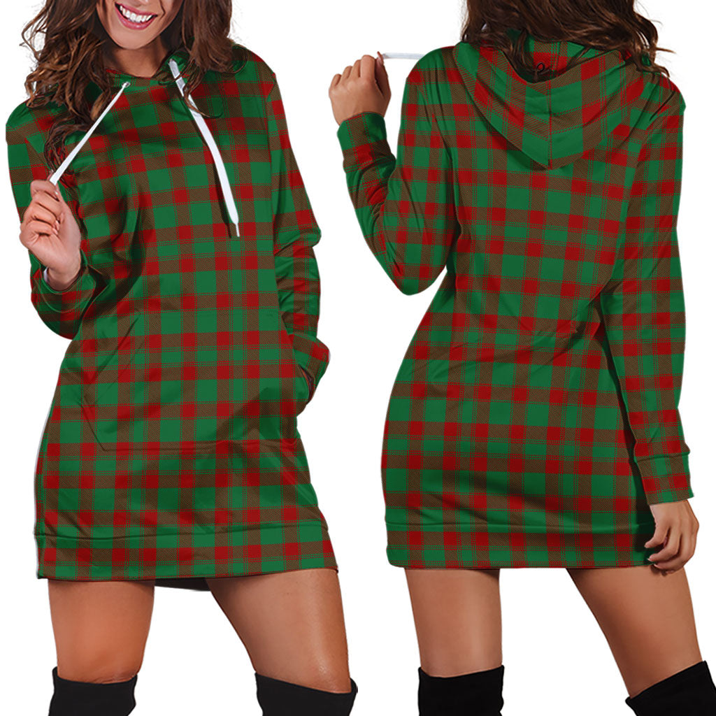 Donachie Tartan Hoodie Dress - Tartanvibesclothing