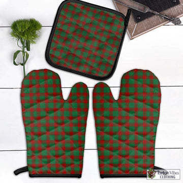 Donachie Tartan Combo Oven Mitt & Pot-Holder Black - Tartan Vibes Clothing