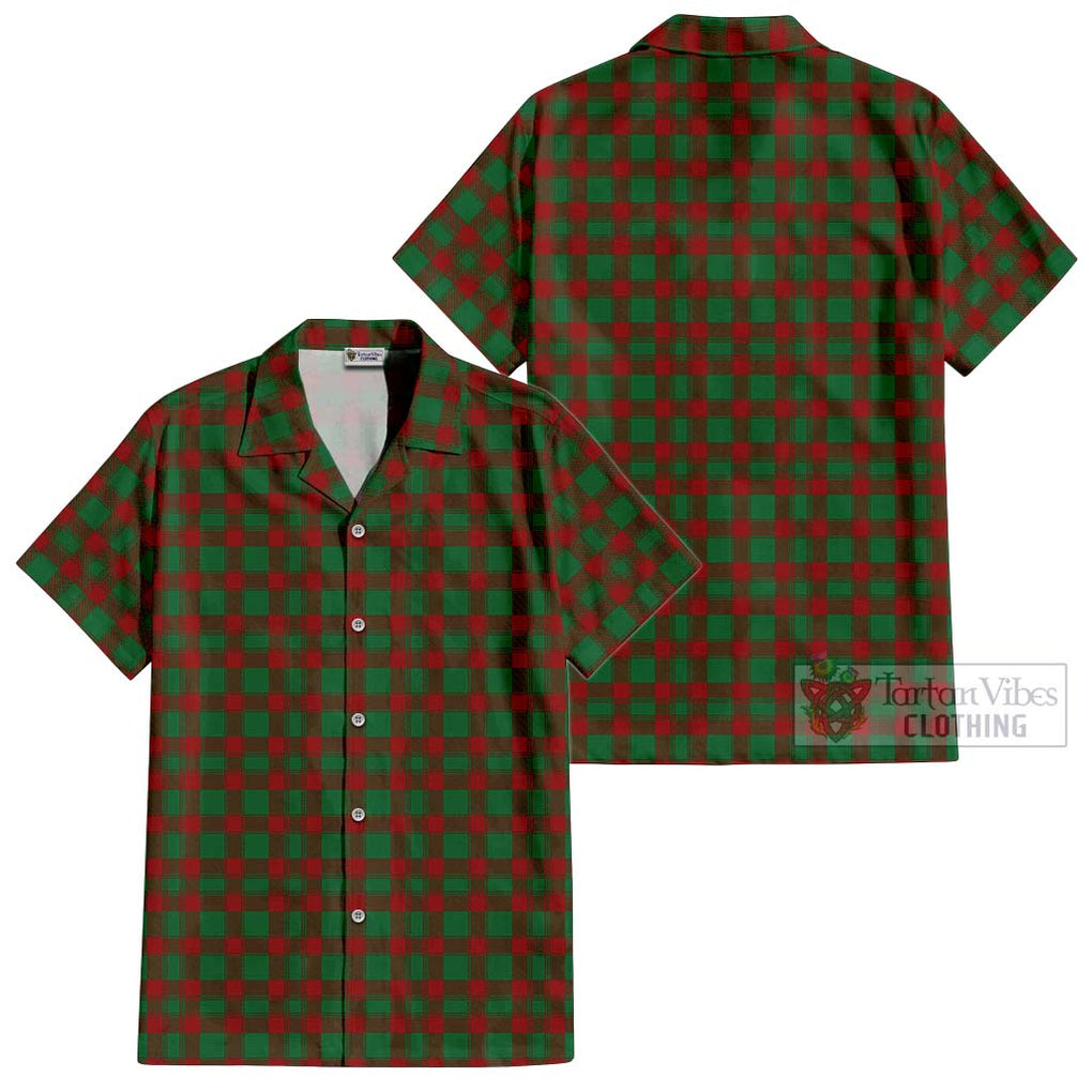 Donachie Tartan Cotton Hawaiian Shirt Kid - Tartanvibesclothing Shop