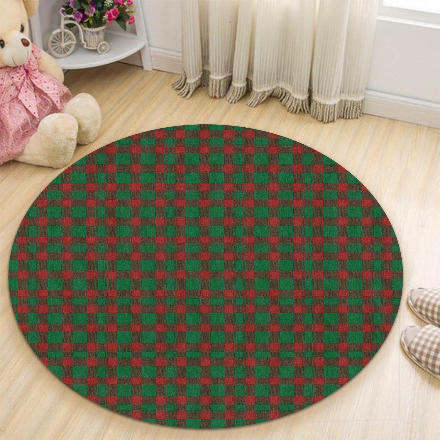 Donachie Tartan Round Rug - Tartanvibesclothing