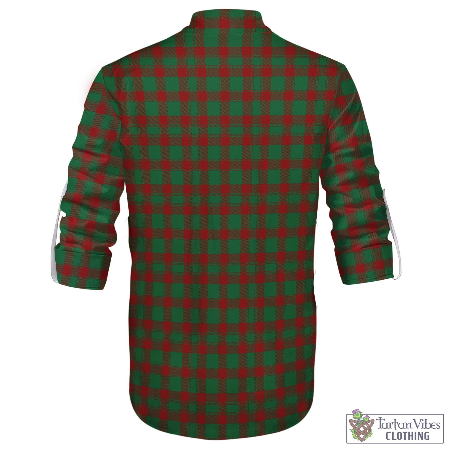 Tartan Vibes Clothing Donachie Tartan Men's Scottish Traditional Jacobite Ghillie Kilt Shirt