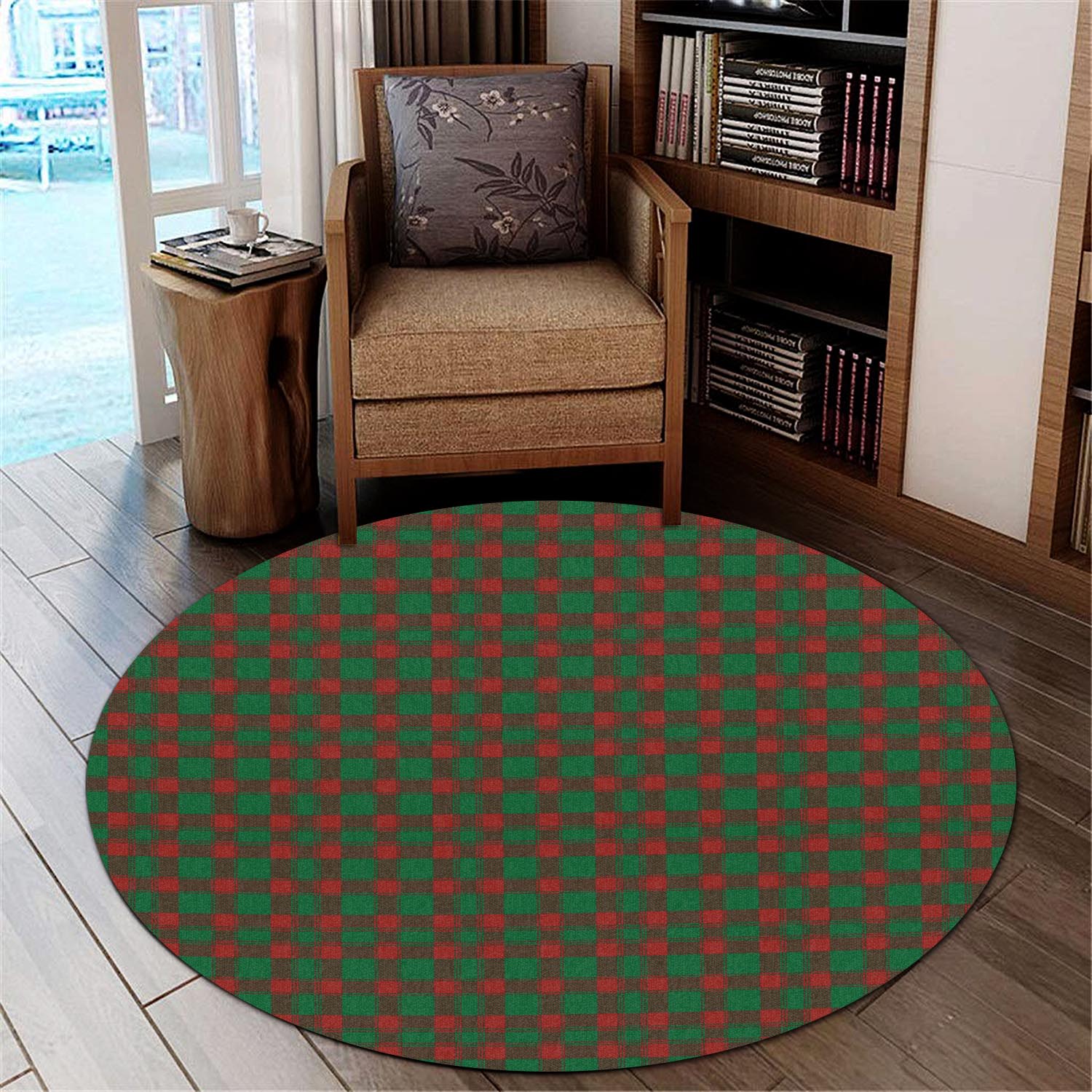 Donachie Tartan Round Rug - Tartanvibesclothing