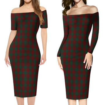 Donachie of Brockloch Tartan Off Shoulder Lady Dress