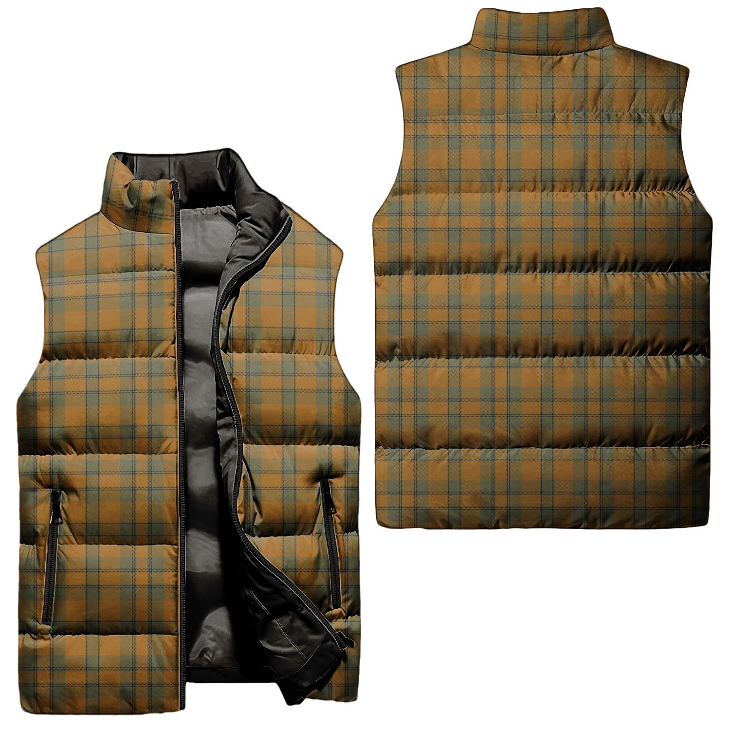 Donachie of Brockloch Ancient Hunting Tartan Sleeveless Puffer Jacket Unisex - Tartanvibesclothing