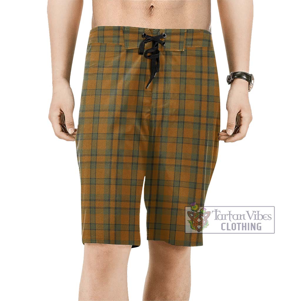 Tartan Vibes Clothing Donachie of Brockloch Ancient Hunting Tartan Men's Board Shorts