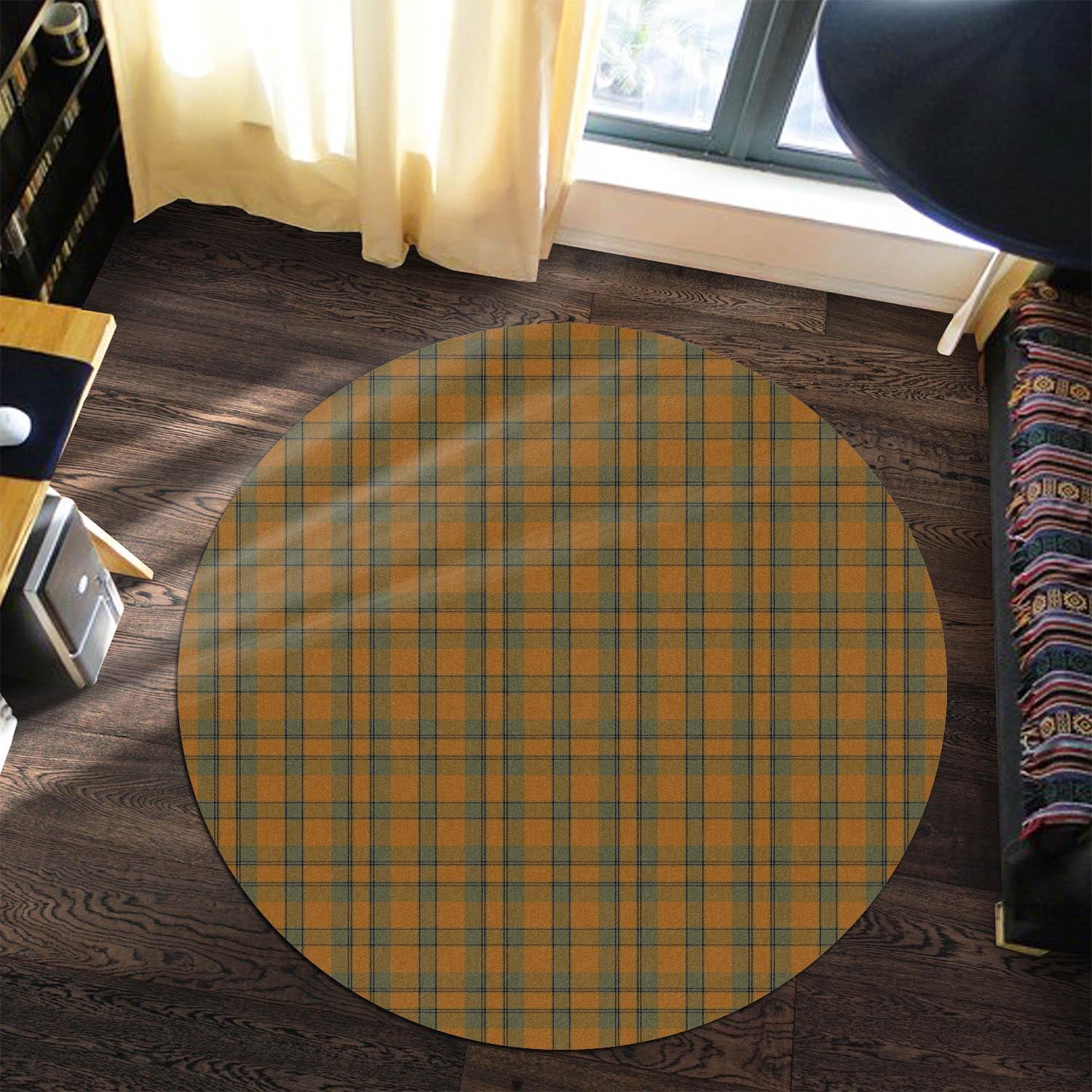 Donachie of Brockloch Ancient Hunting Tartan Round Rug - Tartanvibesclothing