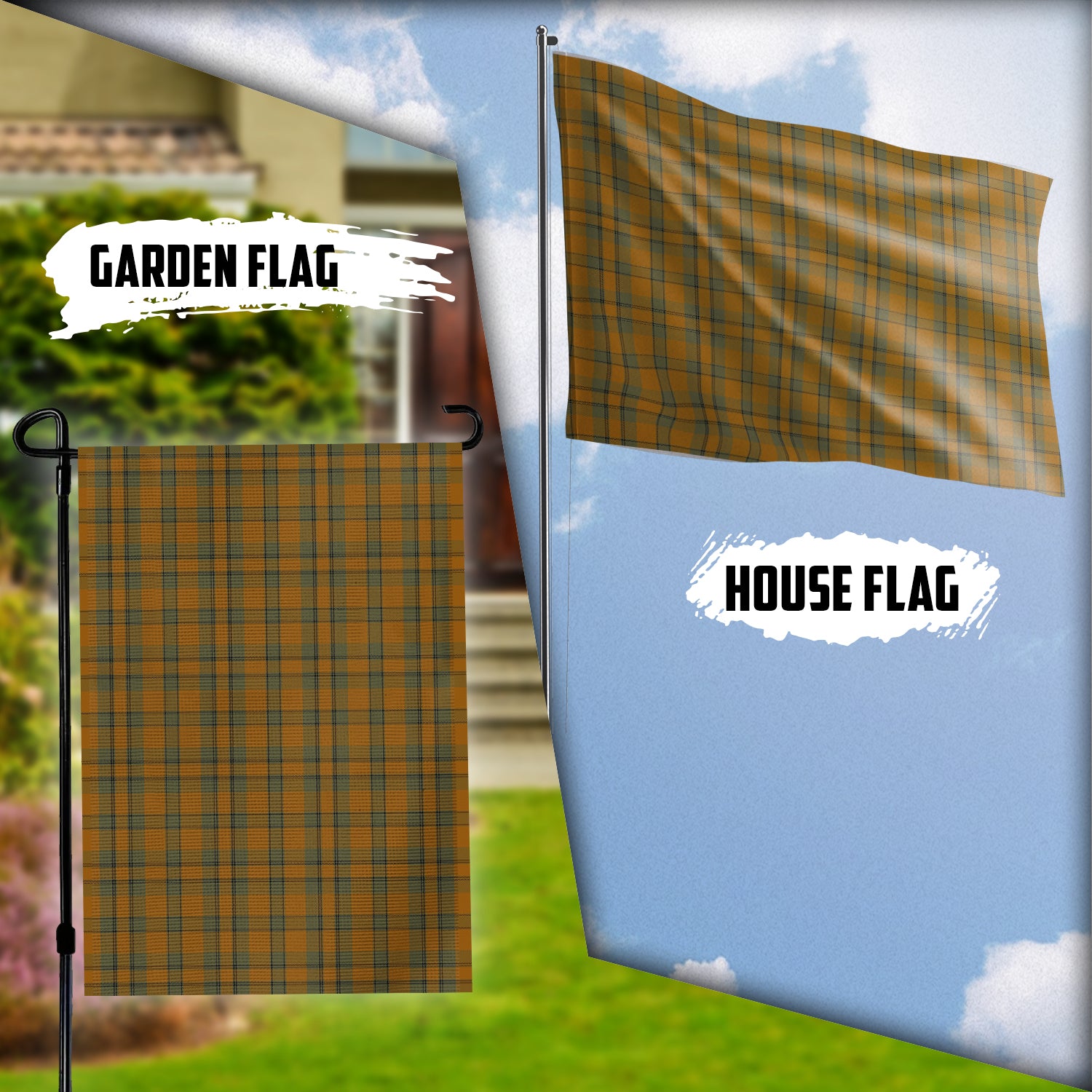 Donachie of Brockloch Ancient Hunting Tartan Flag Garden Flag (Vertical) - Tartan Vibes Clothing