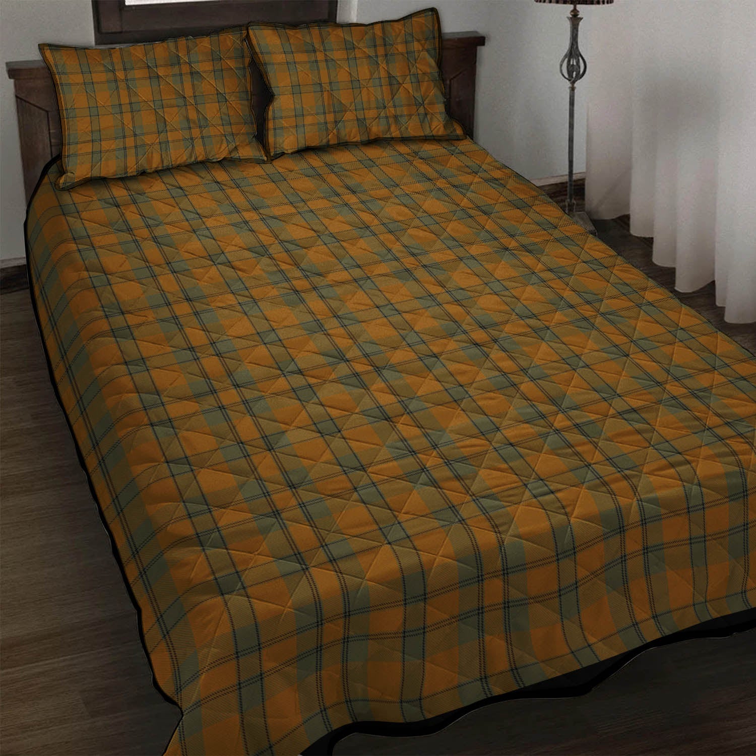 Donachie of Brockloch Ancient Hunting Tartan Quilt Bed Set - Tartanvibesclothing