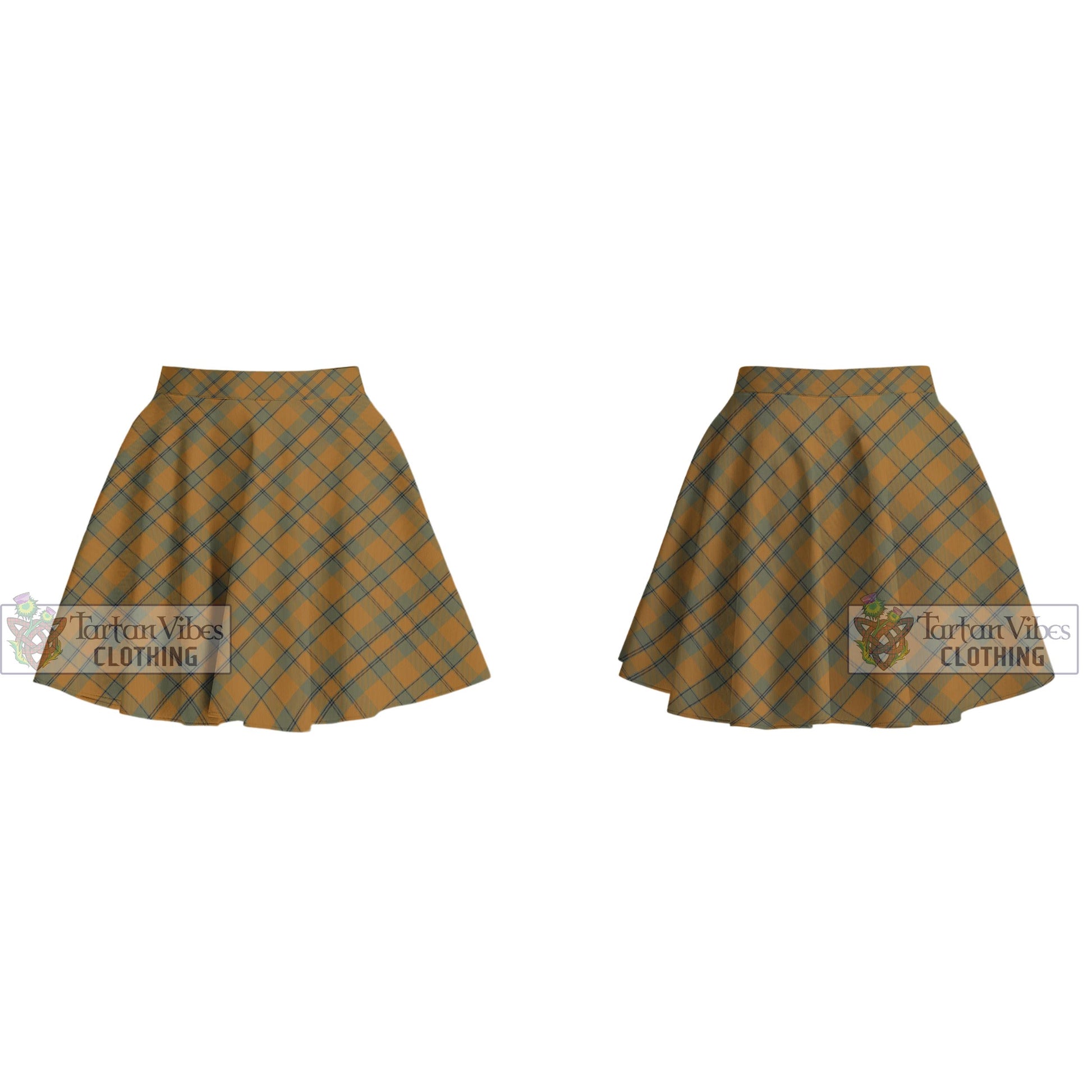 Tartan Vibes Clothing Donachie of Brockloch Ancient Hunting Tartan Women's Plated Mini Skirt