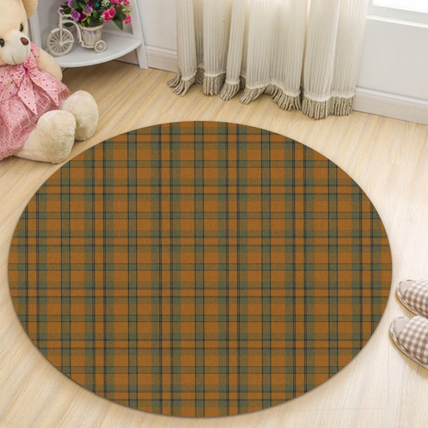 Donachie of Brockloch Ancient Hunting Tartan Round Rug - Tartanvibesclothing