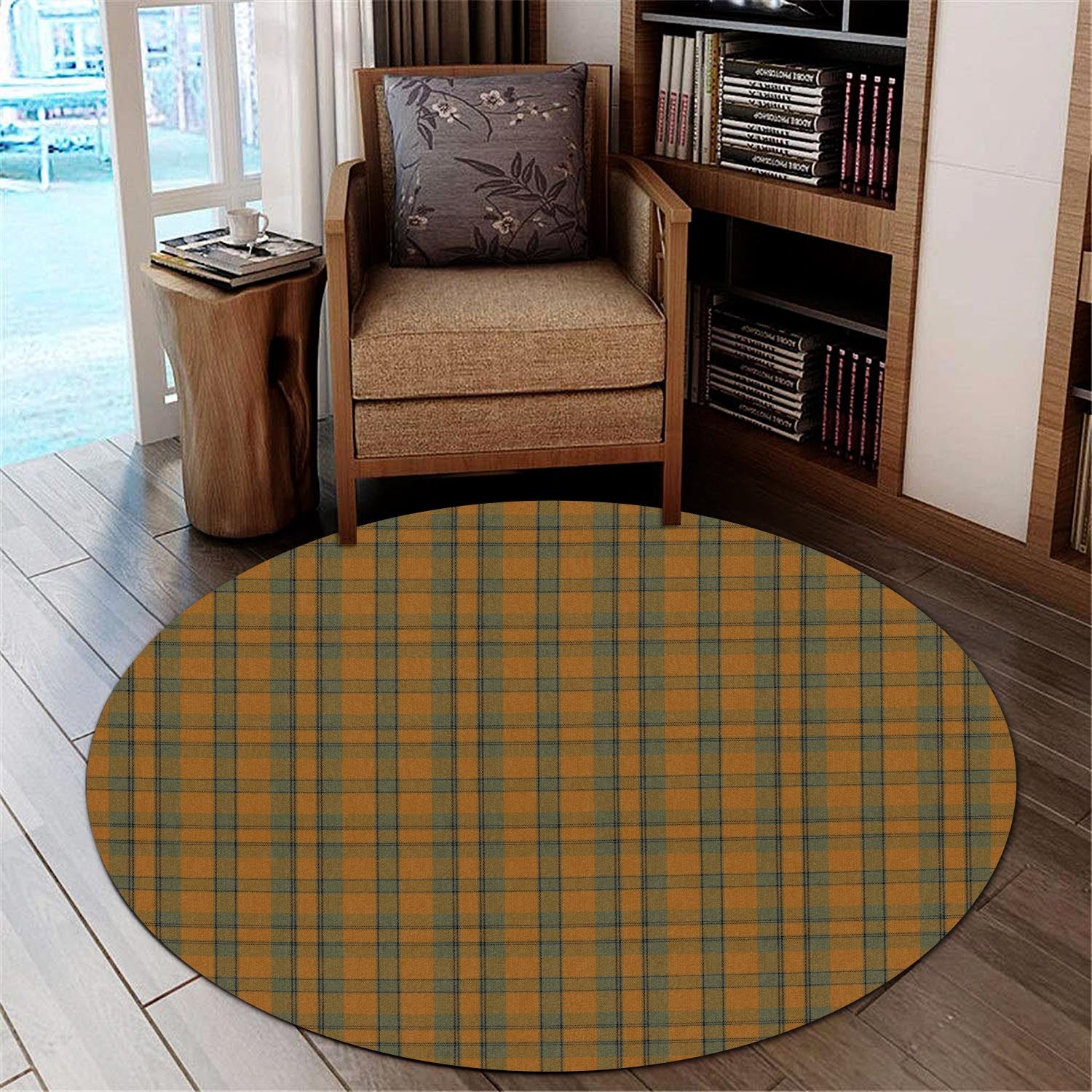 Donachie of Brockloch Ancient Hunting Tartan Round Rug - Tartanvibesclothing