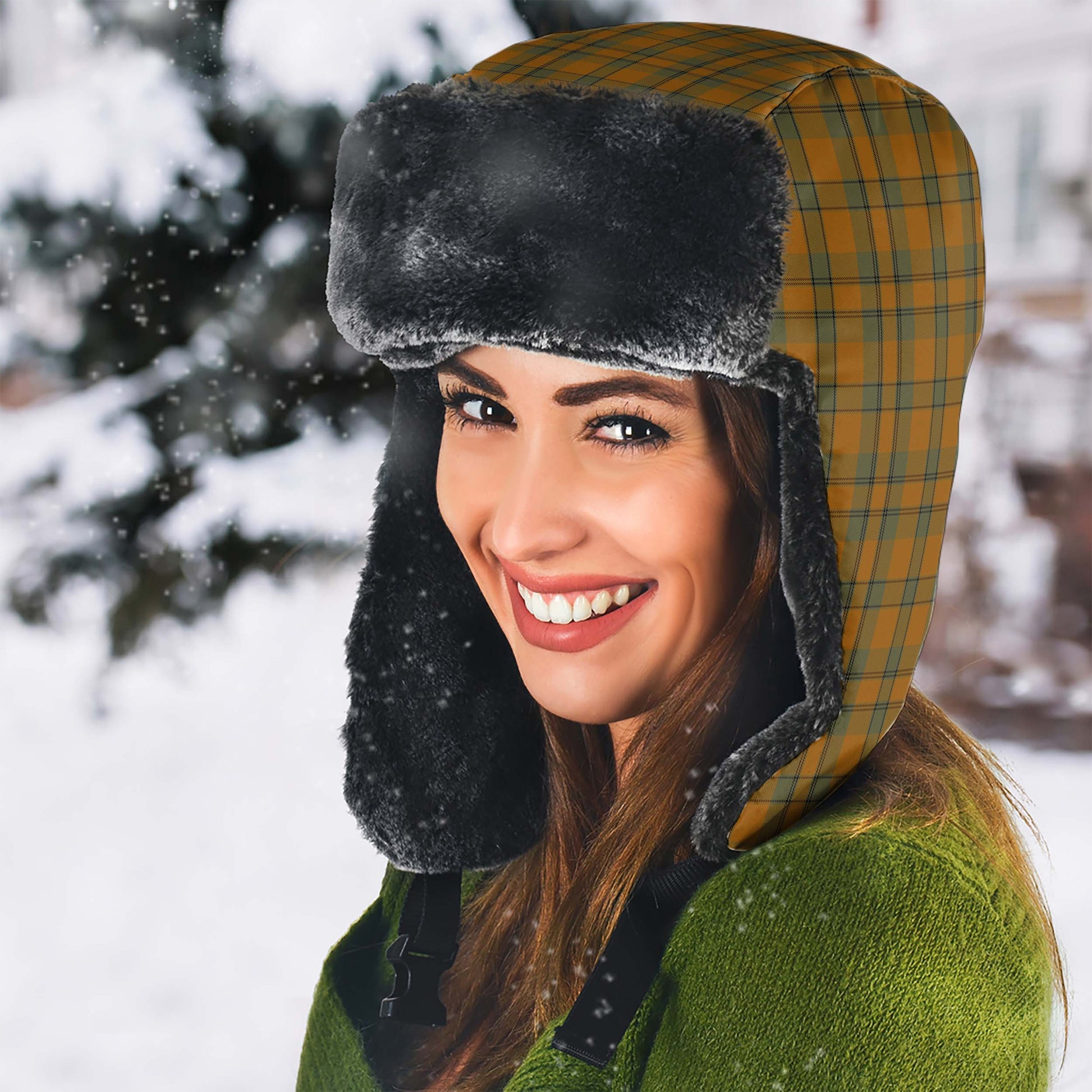 Donachie of Brockloch Ancient Hunting Tartan Winter Trapper Hat - Tartanvibesclothing